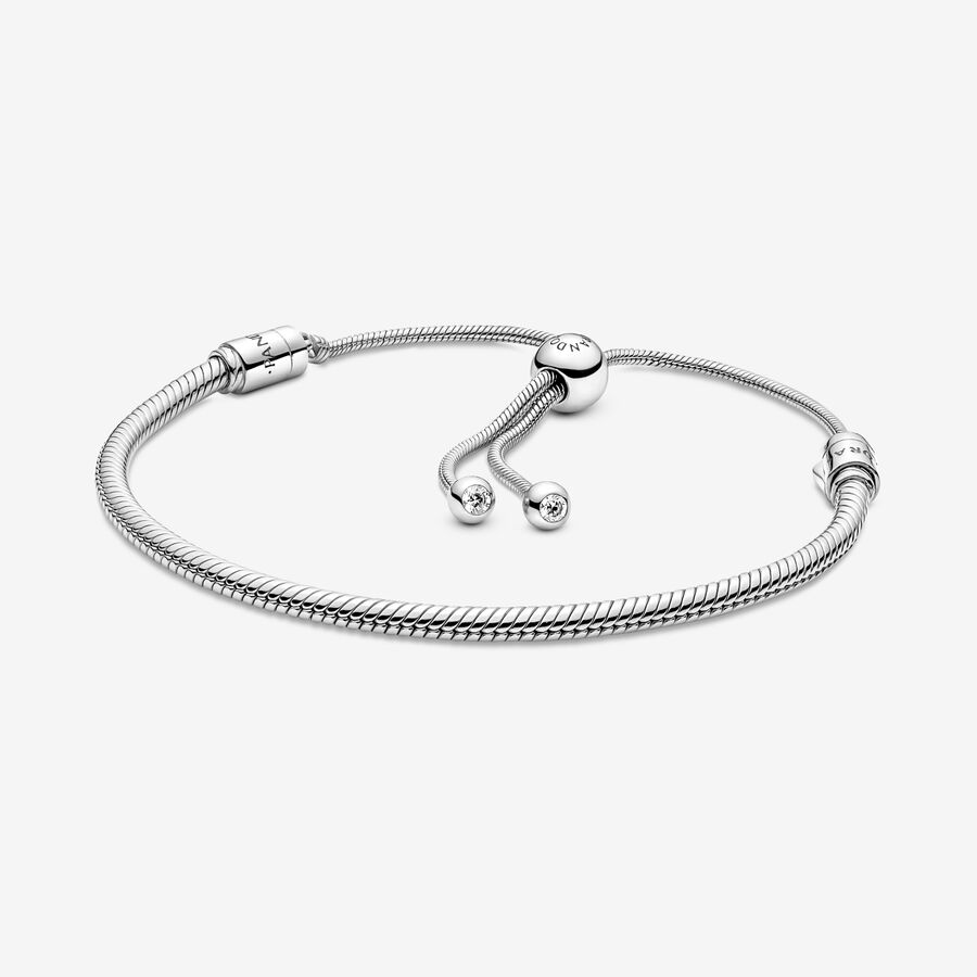 Pandora Moments Snake Slider Berlocker Silver | 246LCRKMV