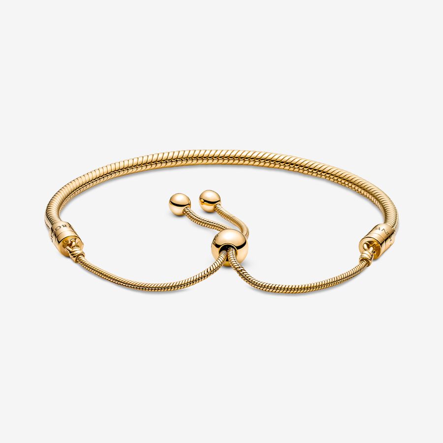 Pandora Moments Snake Slider Glidande Guld | 935DHNGTX