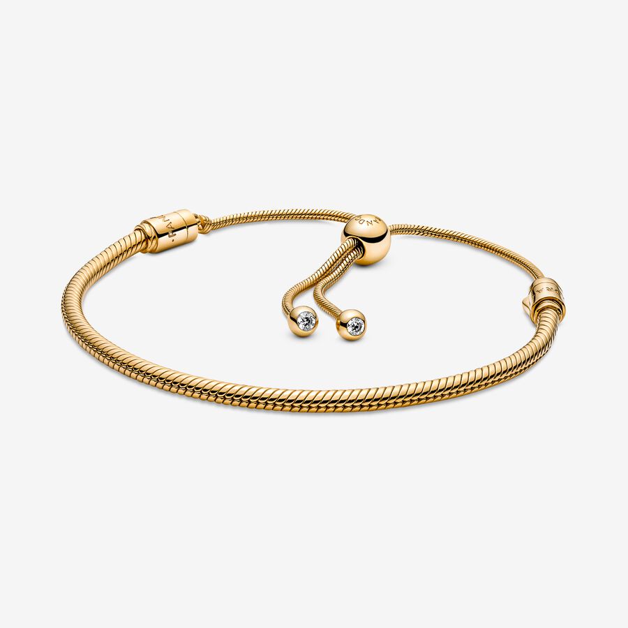 Pandora Moments Snake Slider Glidande Guld | 935DHNGTX