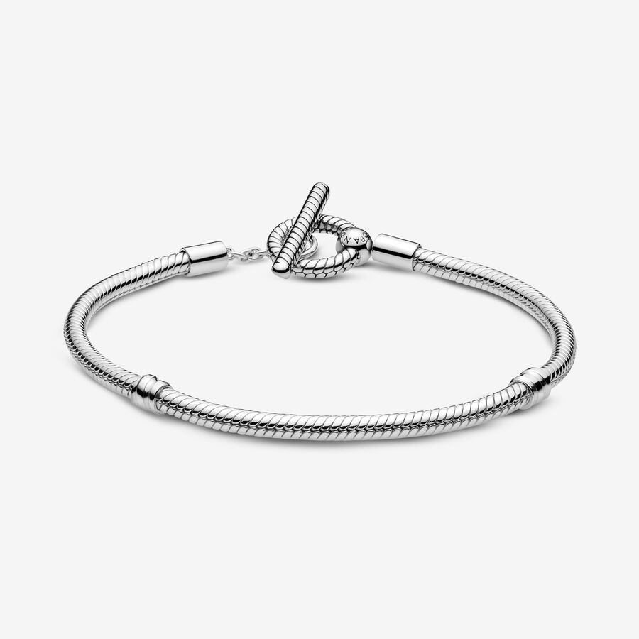 Pandora Moments T-Bar Snake Berlocker Silver | 201SCJEFH