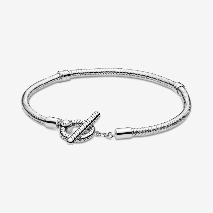 Pandora Moments T-Bar Snake Berlocker Silver | 201SCJEFH