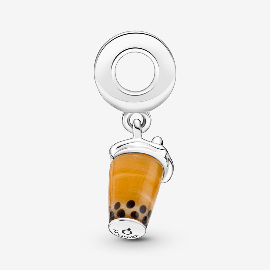 Pandora Murano Glass Bubble Tea Dingla Silver | 153TCOWSH