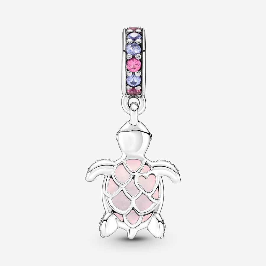 Pandora Murano Glass Pink Sea Turtle Dingla Silver | 729HADCPW