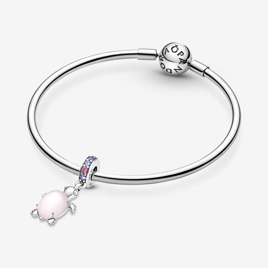 Pandora Murano Glass Pink Sea Turtle Dingla Silver | 729HADCPW