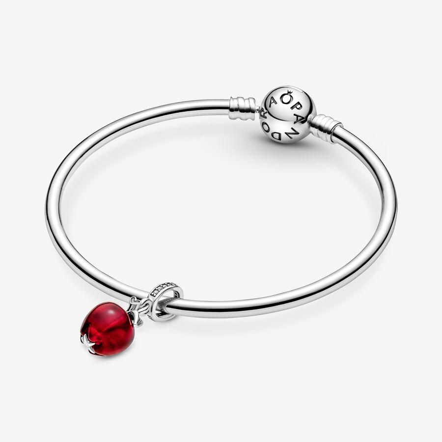 Pandora Murano Glass Red Apple Dingla Silver | 594RNABPW