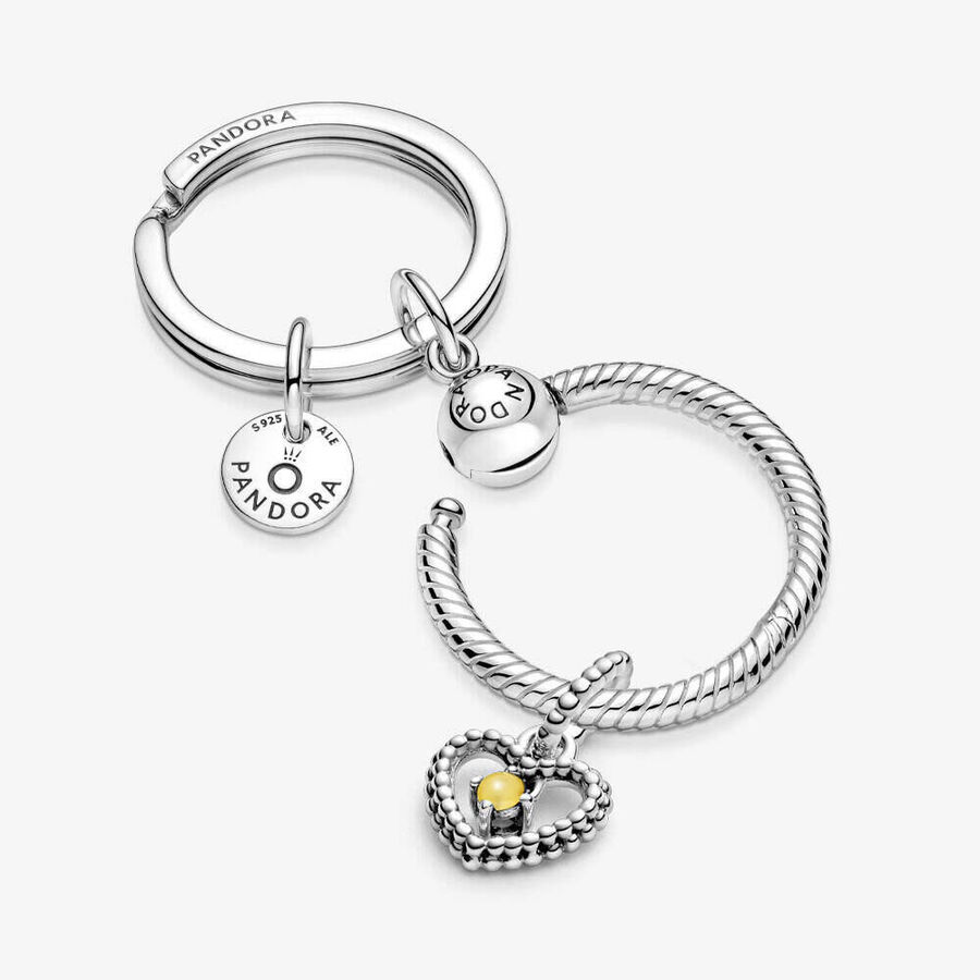 Pandora November Birthday Key Holder Berlocker Olika Färger | 089XWCNDT