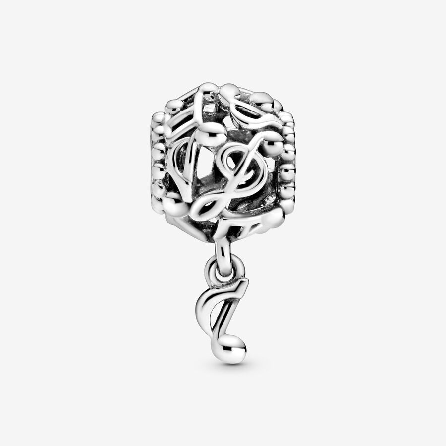 Pandora Openwork Music Notes Dingla Silver | 964YVAJKZ