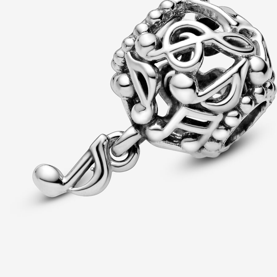 Pandora Openwork Music Notes Dingla Silver | 964YVAJKZ