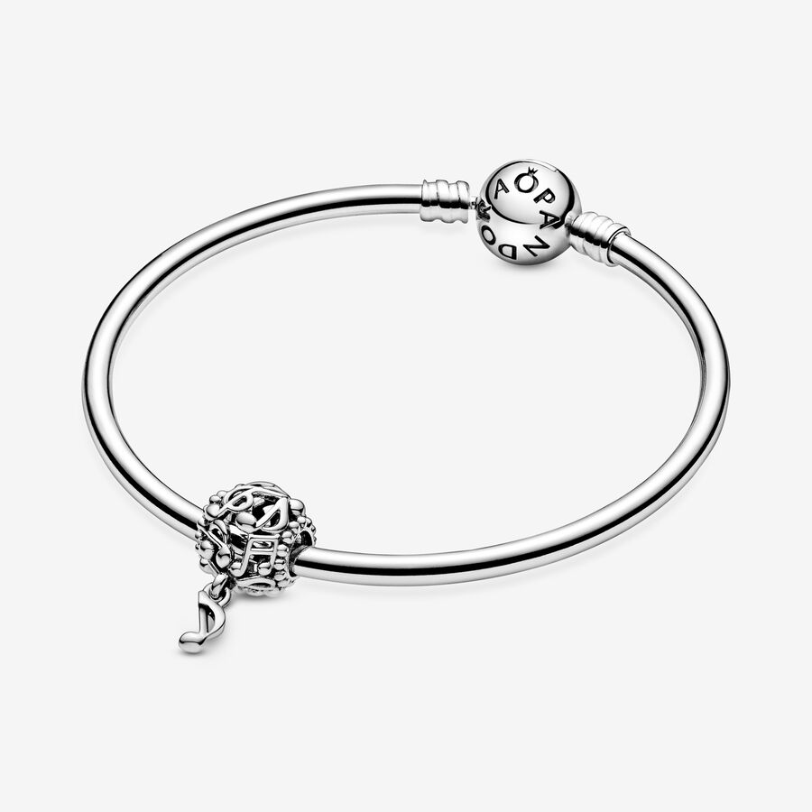 Pandora Openwork Music Notes Dingla Silver | 964YVAJKZ