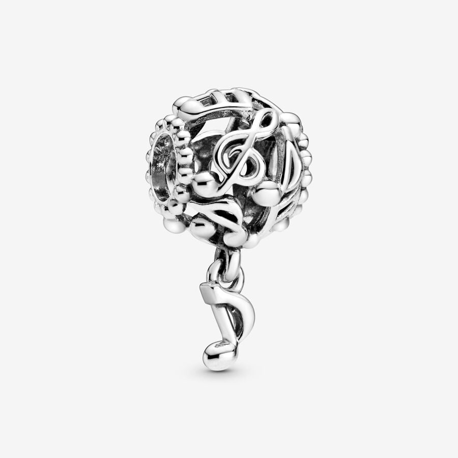 Pandora Openwork Music Notes Dingla Silver | 964YVAJKZ