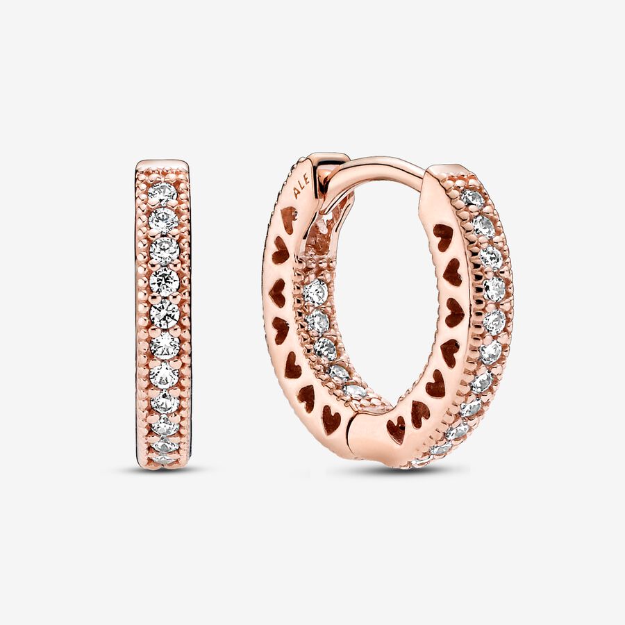 Pandora Pave Ring Rosa Guld | 748FDBTOH