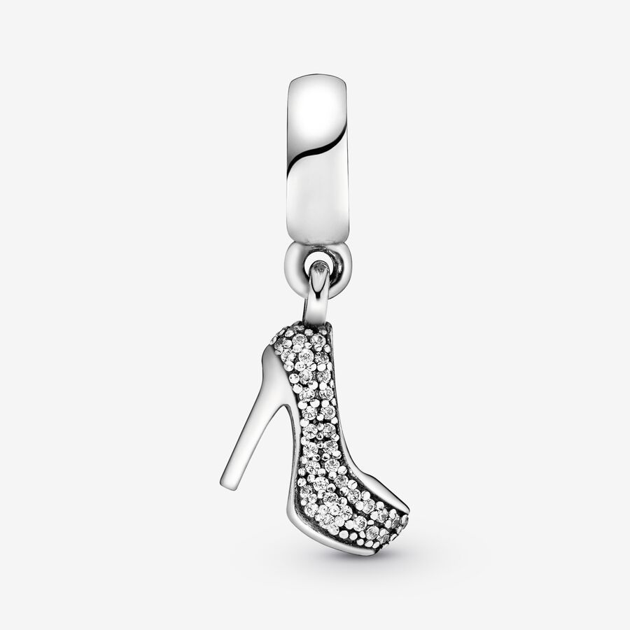 Pandora Pave Stiletto Shoe Dingla Silver | 189UOTKER