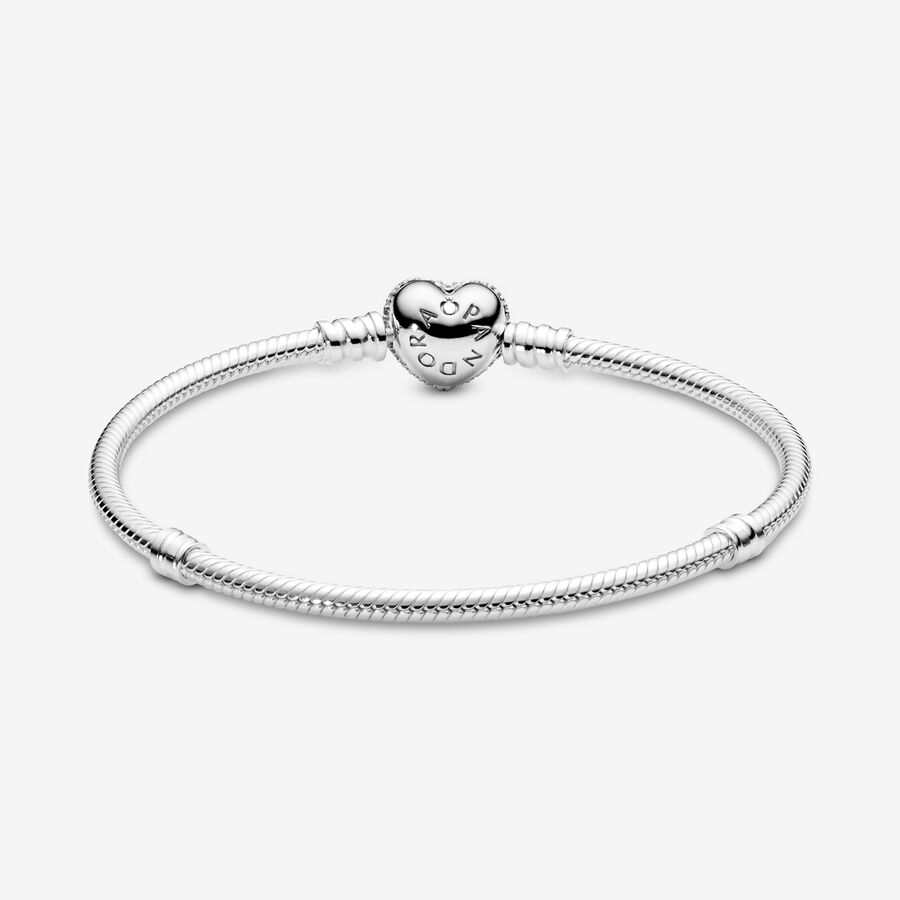 Pandora Pave with Cubic Zirconia Berlocker Silver | 756FSOHQV