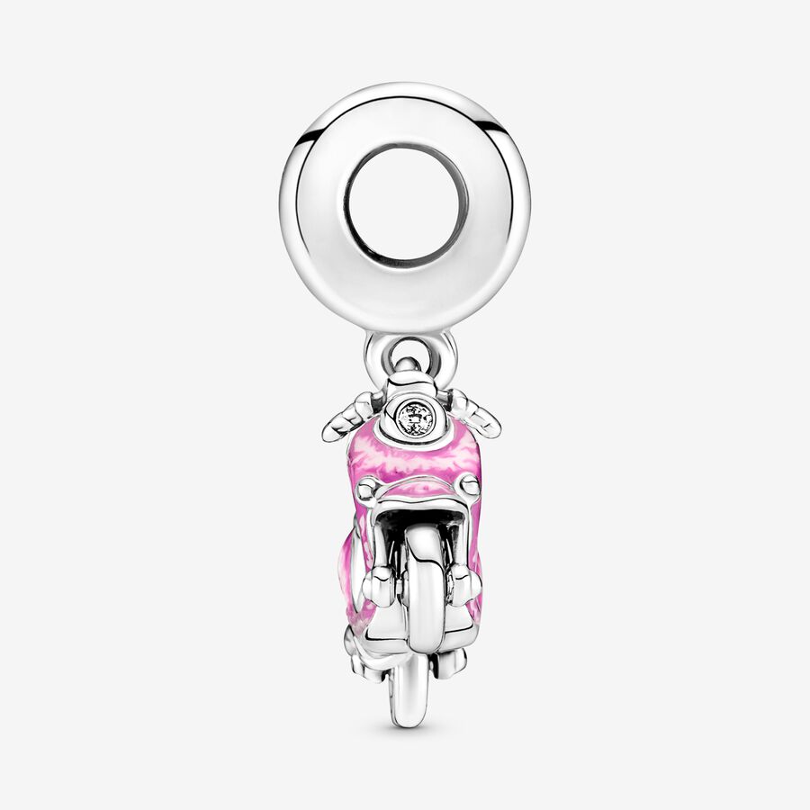 Pandora Pink Scooter Dingla Silver | 514PAWBJO