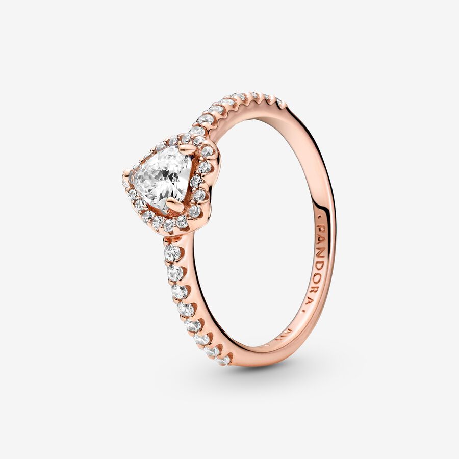 Pandora Playful Love Elevated Wishbone Ring Uppsättningar Olika Färger | 374ZCQYDR