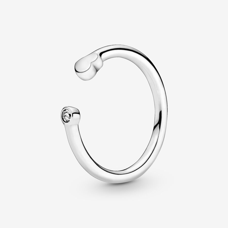 Pandora Polished Open Stapelbar Silver | 706TROPLJ