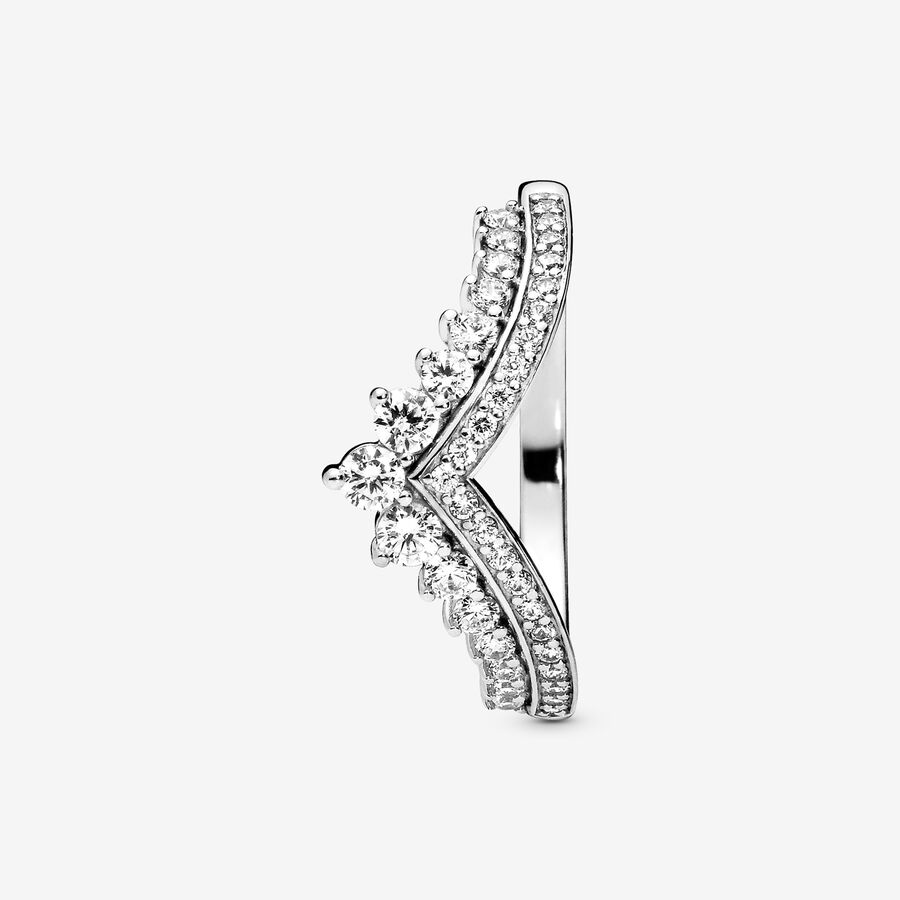 Pandora Princess Wishbone Hjärta Silver | 417MWZSTG