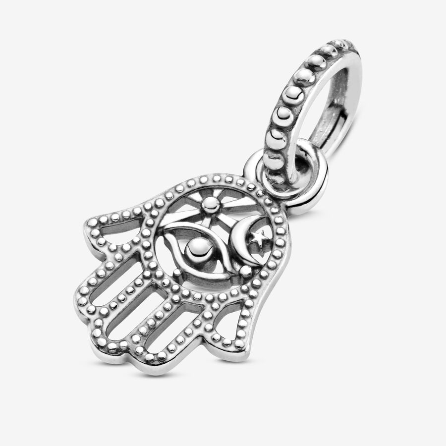 Pandora Protective Hamsa Hand Berlocker Silver | 491KRCONJ