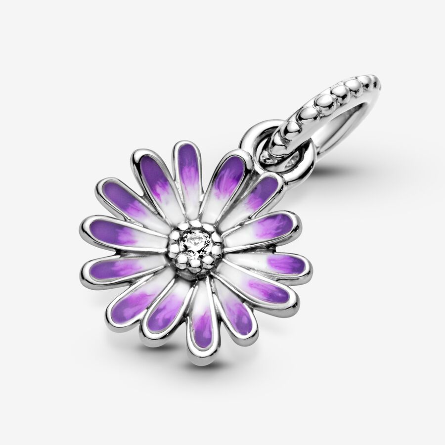 Pandora Purple Daisy Dingla Silver | 086RMKDIS