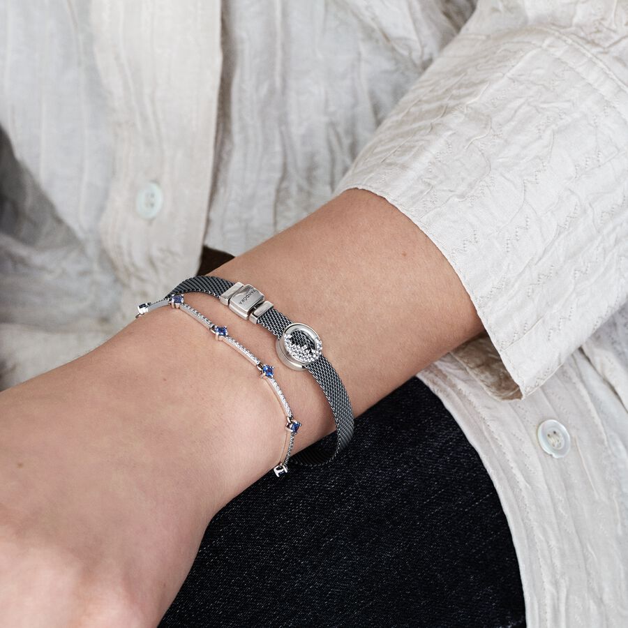 Pandora Reflexions Mesh Berlocker Silver | 352XVRDIS