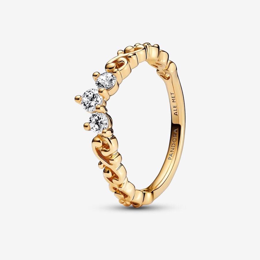 Pandora Regal Golden Tiara Ring Uppsättningar Olika Färger | 625MCYLUG