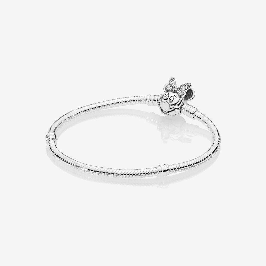 Pandora Shimmering Minnie Portrait Berlocker Silver | 709STDZEQ