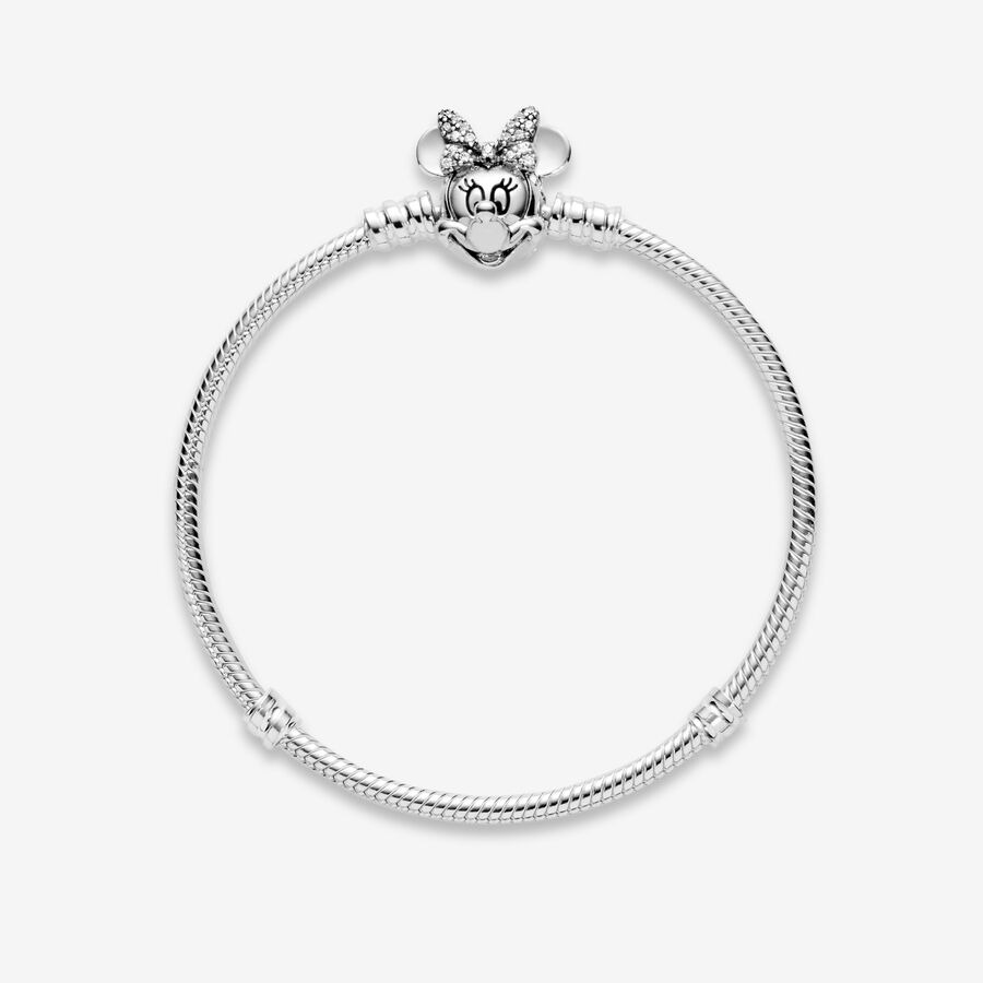 Pandora Shimmering Minnie Portrait Berlocker Silver | 709STDZEQ