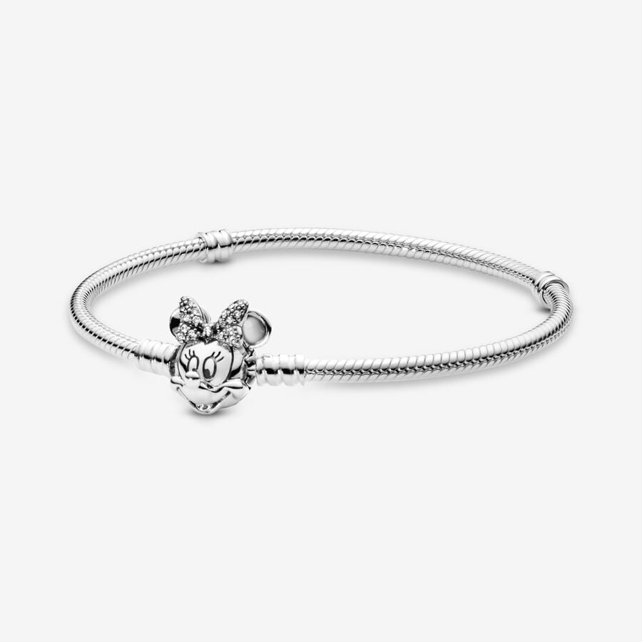 Pandora Shimmering Minnie Portrait Berlocker Silver | 906JNKZTC