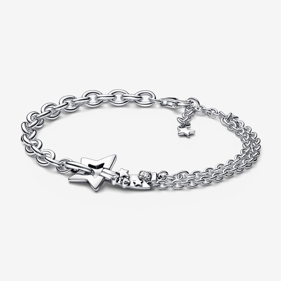 Pandora Shooting Star Double Non-Charms Silver | 871MGFDSJ