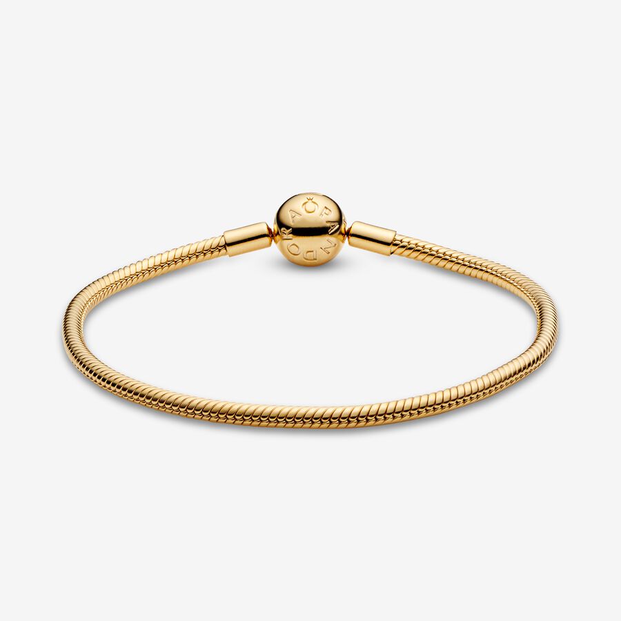 Pandora Smooth 18k Berlocker Guld | 613LJVEAU