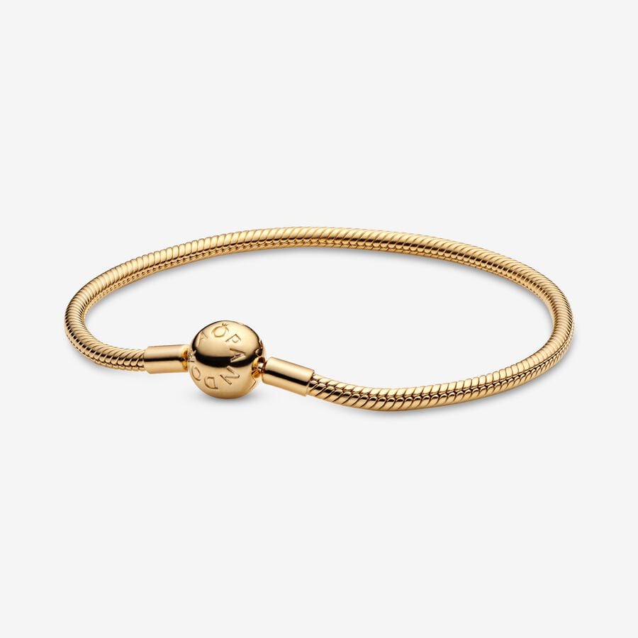 Pandora Smooth 18k Berlocker Guld | 613LJVEAU