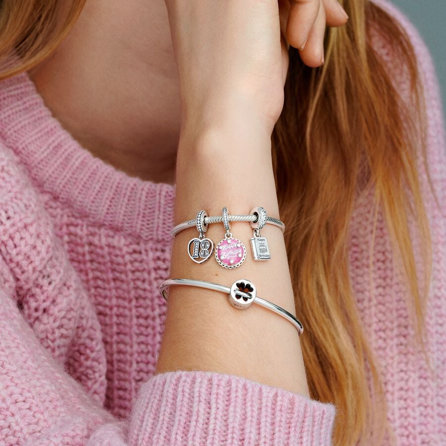 Pandora Smooth Clasp Berlocker Silver | 095BYVDUW