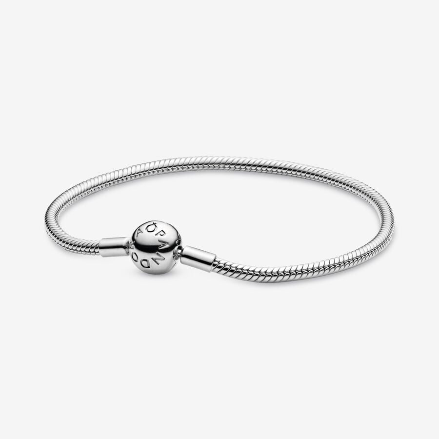 Pandora Smooth Clasp Berlocker Silver | 095BYVDUW