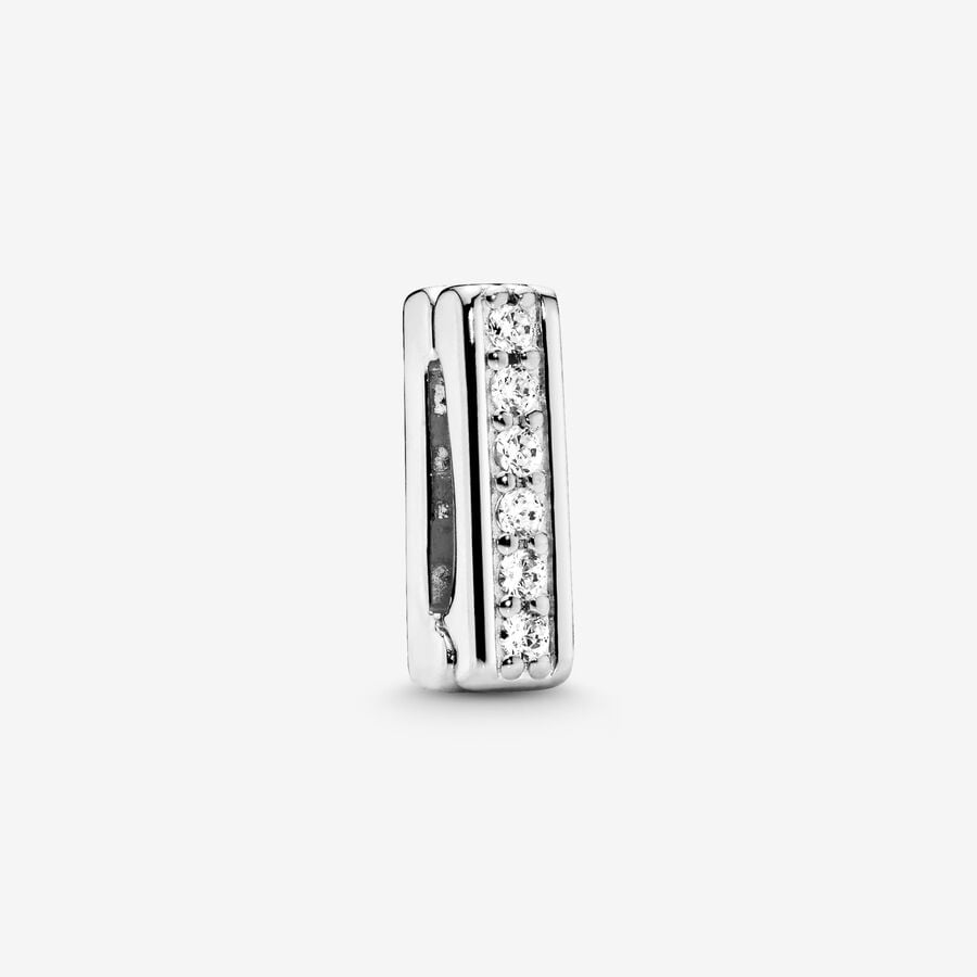 Pandora Sparkling Clip Clips Silver | 038GRZYLS