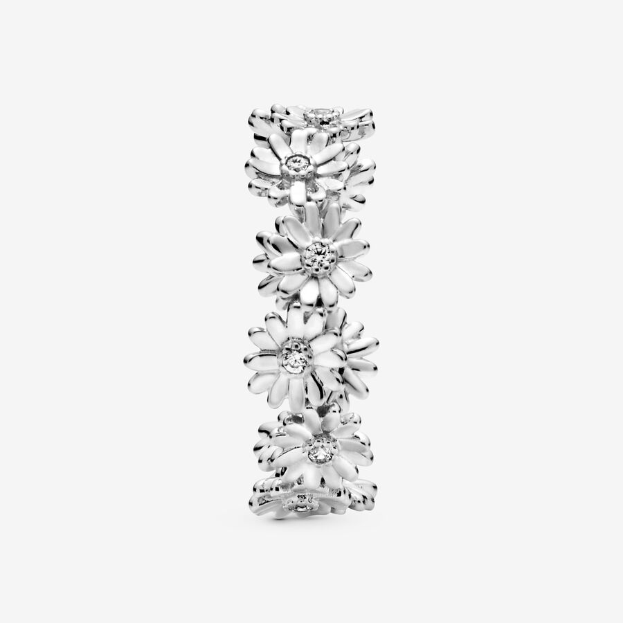 Pandora Sparkling Daisy Flower Crown Band Silver | 614QPSCYT