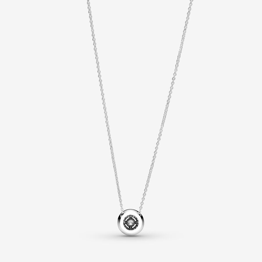 Pandora Sparkling Double Collier Hängen Silver | 165KAHZDU