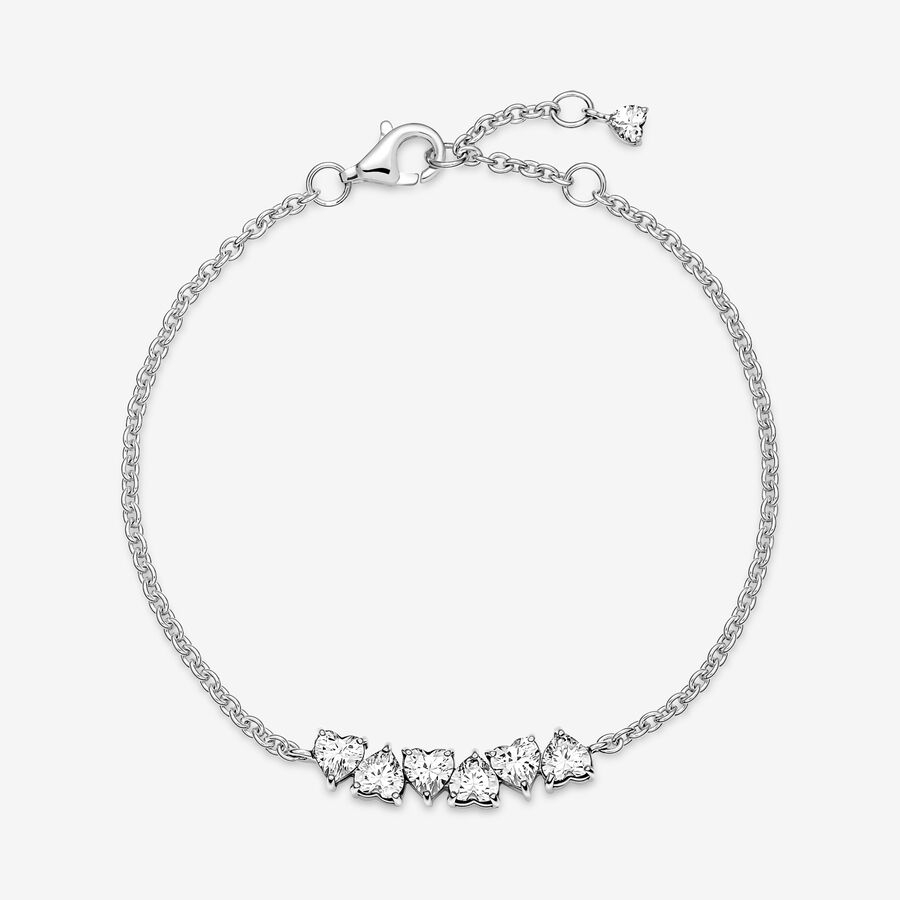 Pandora Sparkling Endless Hearts Non-Charms Silver | 326OSPVBC