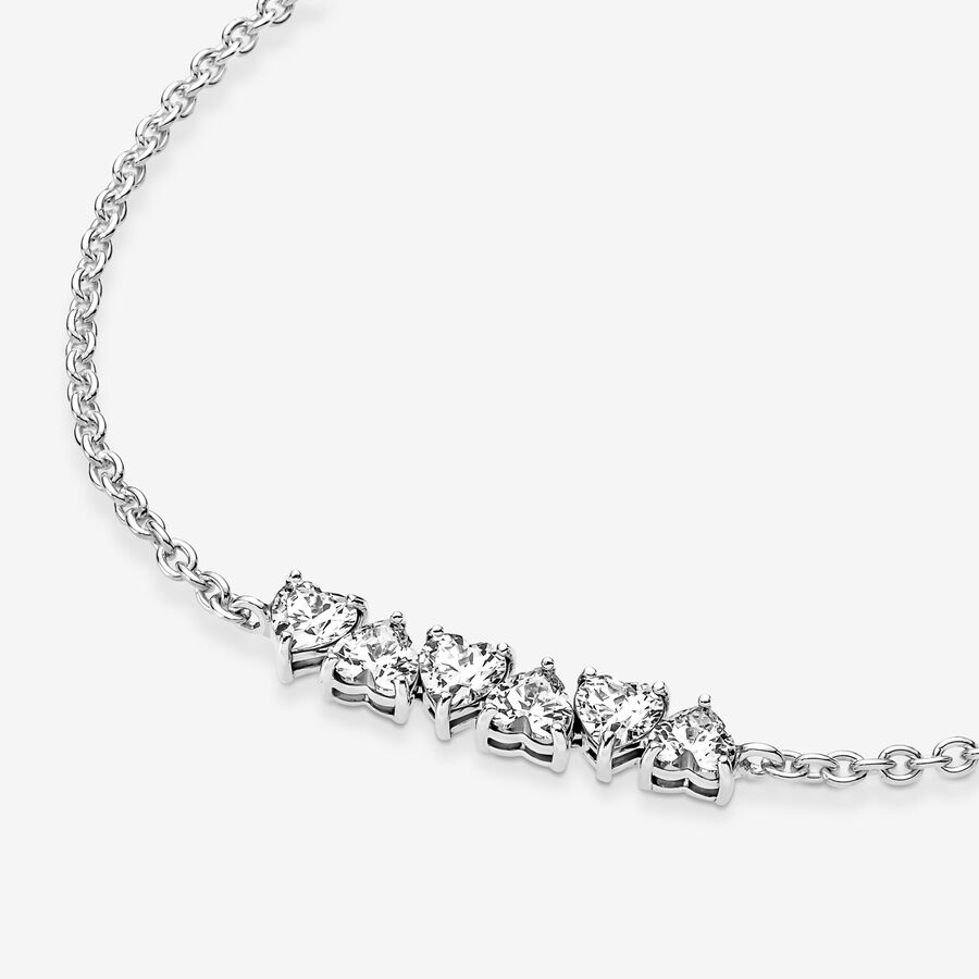 Pandora Sparkling Endless Hearts Non-Charms Silver | 326OSPVBC