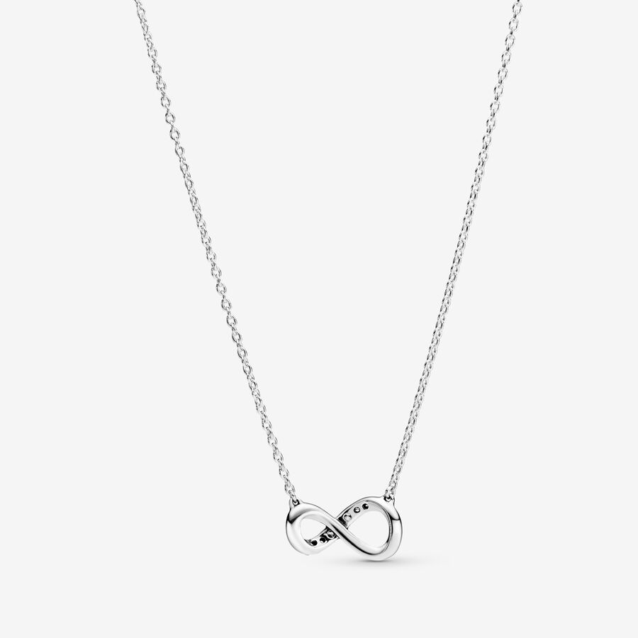 Pandora Sparkling Infinity Collier Hängen Silver | 548WLVKYC