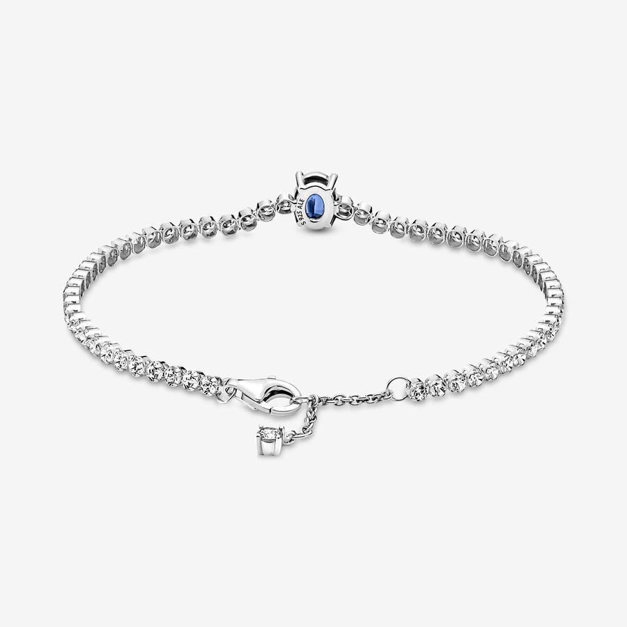 Pandora Sparkling Pave Tennis Non-Charms Silver | 487PSALCX