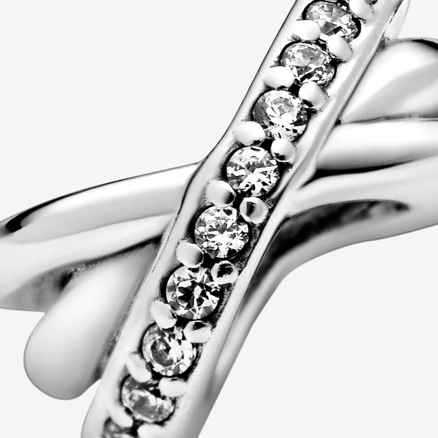 Pandora Sparkling Polished Lines Spacer Silver | 294ZIVHUF