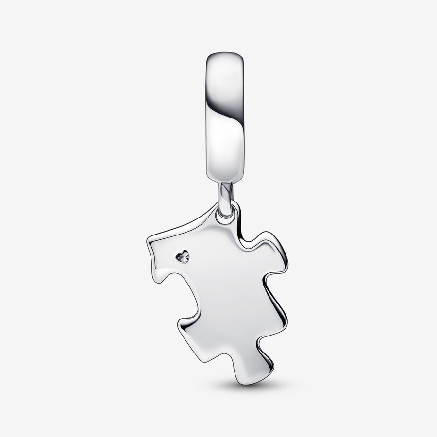 Pandora Sparkling Puzzle Piece Dingla Silver | 840EADTFH