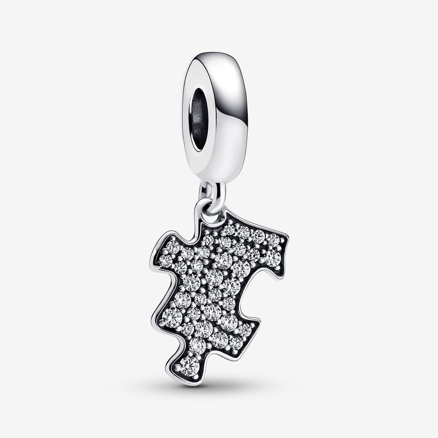 Pandora Sparkling Puzzle Piece Dingla Silver | 840EADTFH