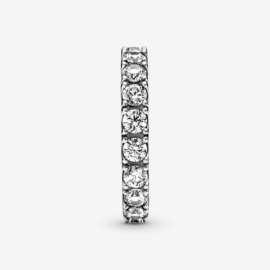 Pandora Sparkling Row Eternity Band Silver | 720SNVIFK