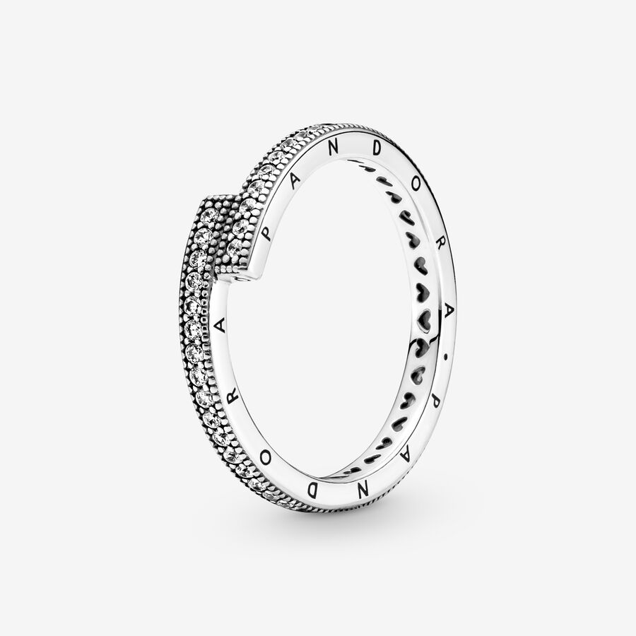 Pandora Sparkling Signature Duo Stacking Ring Uppsättningar Olika Färger | 827IKDNLU