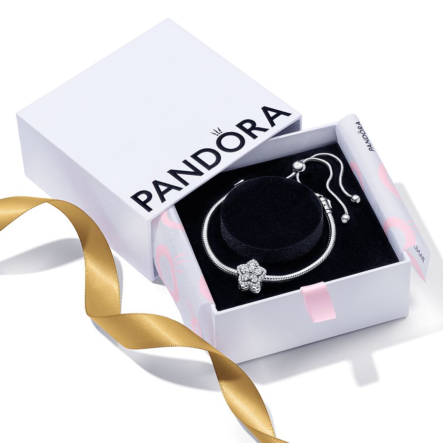 Pandora Sparkling Snowflake Berlocker Olika Färger | 325OIAXWR