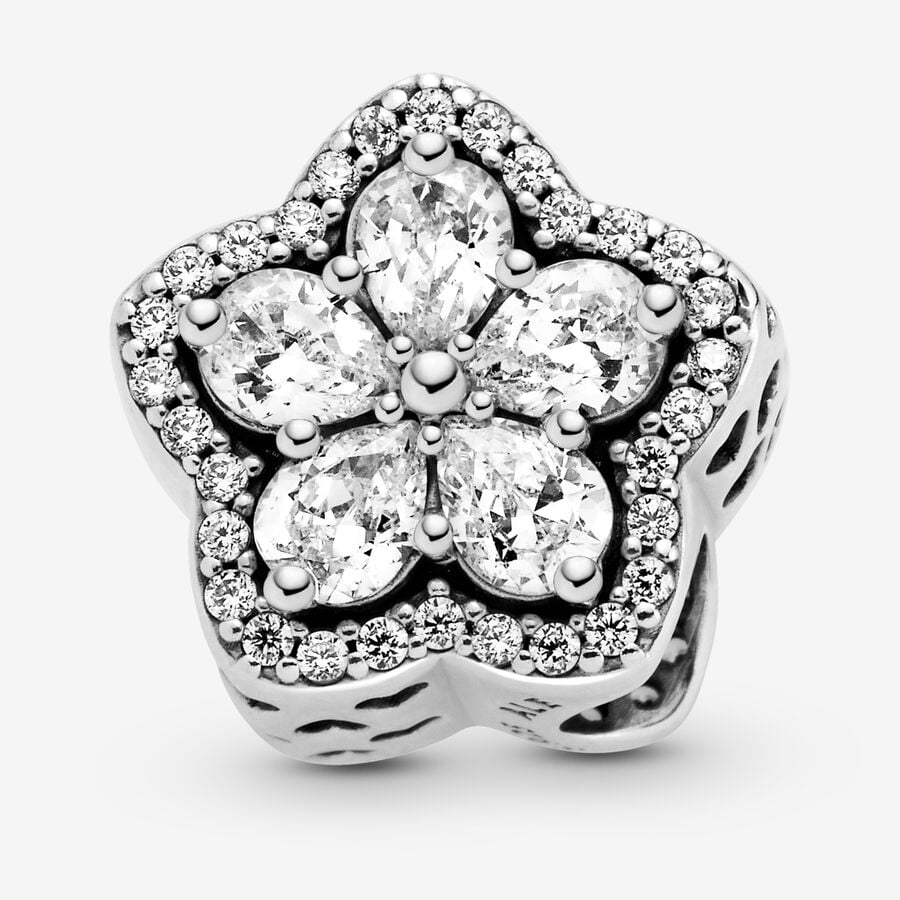 Pandora Sparkling Snowflake Berlocker Olika Färger | 325OIAXWR