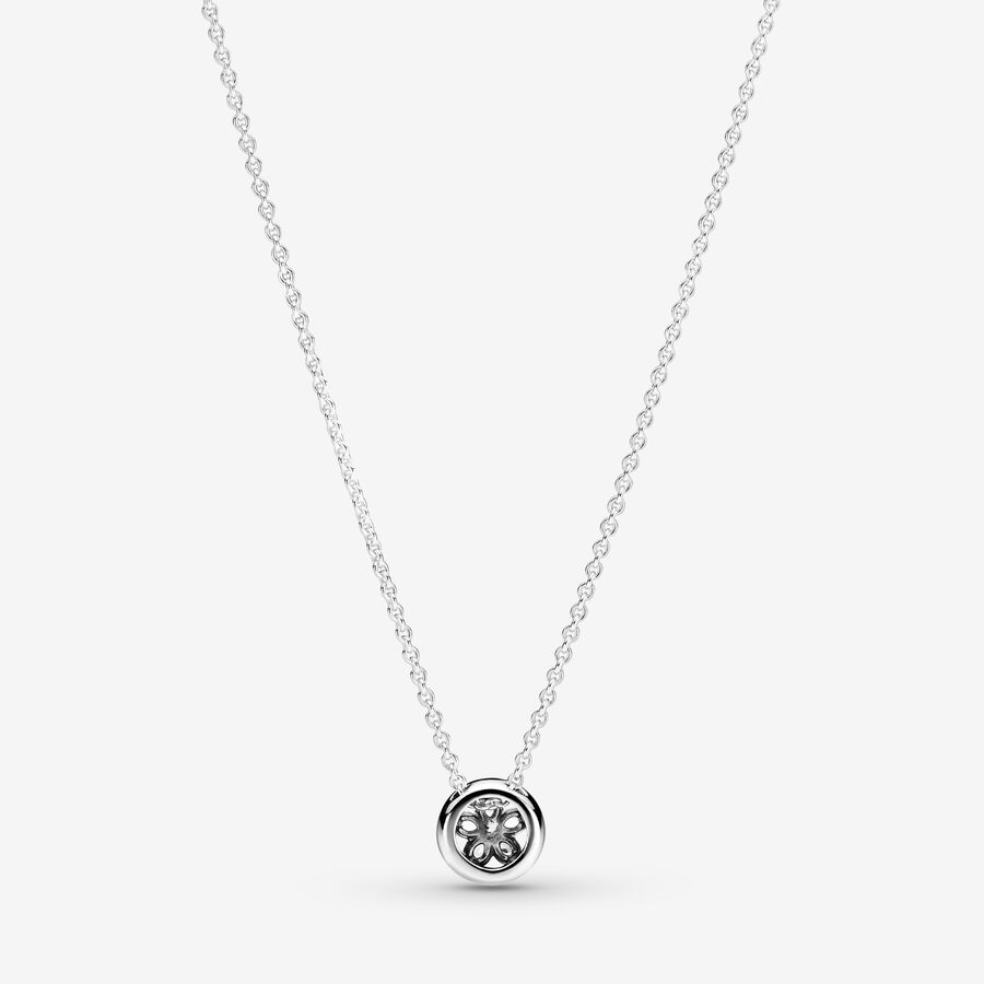 Pandora Sparkling Snowflake Collier Hängen Silver | 289RWQATU