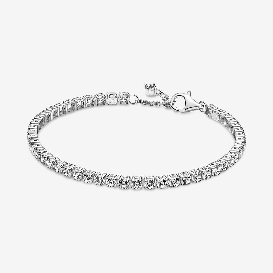 Pandora Sparkling Tennis Non-Charms Silver | 702ANHDPU