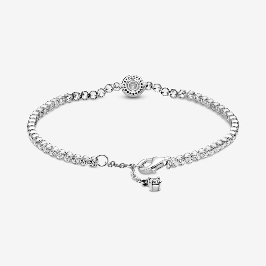 Pandora Sparkling Tennis Non-Charms Silver | 798AYRUQW